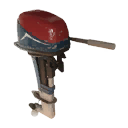 Fixed boat engine